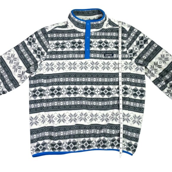 Lands End Winter Fleece Snap Neck Pullover- Men’s Size XL Tall- EUC - Picture 7 of 7